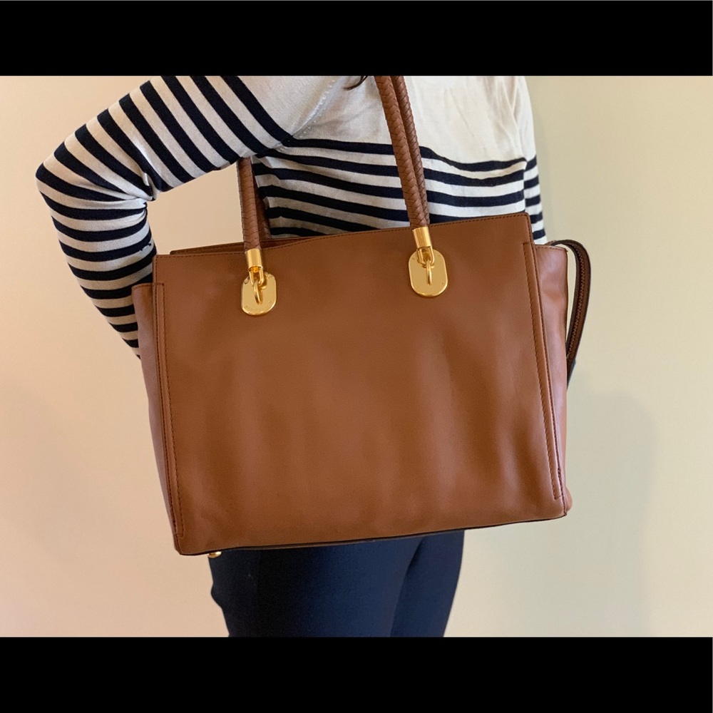 Cole Haan Benson II Work Bag in Cognac - Like New
